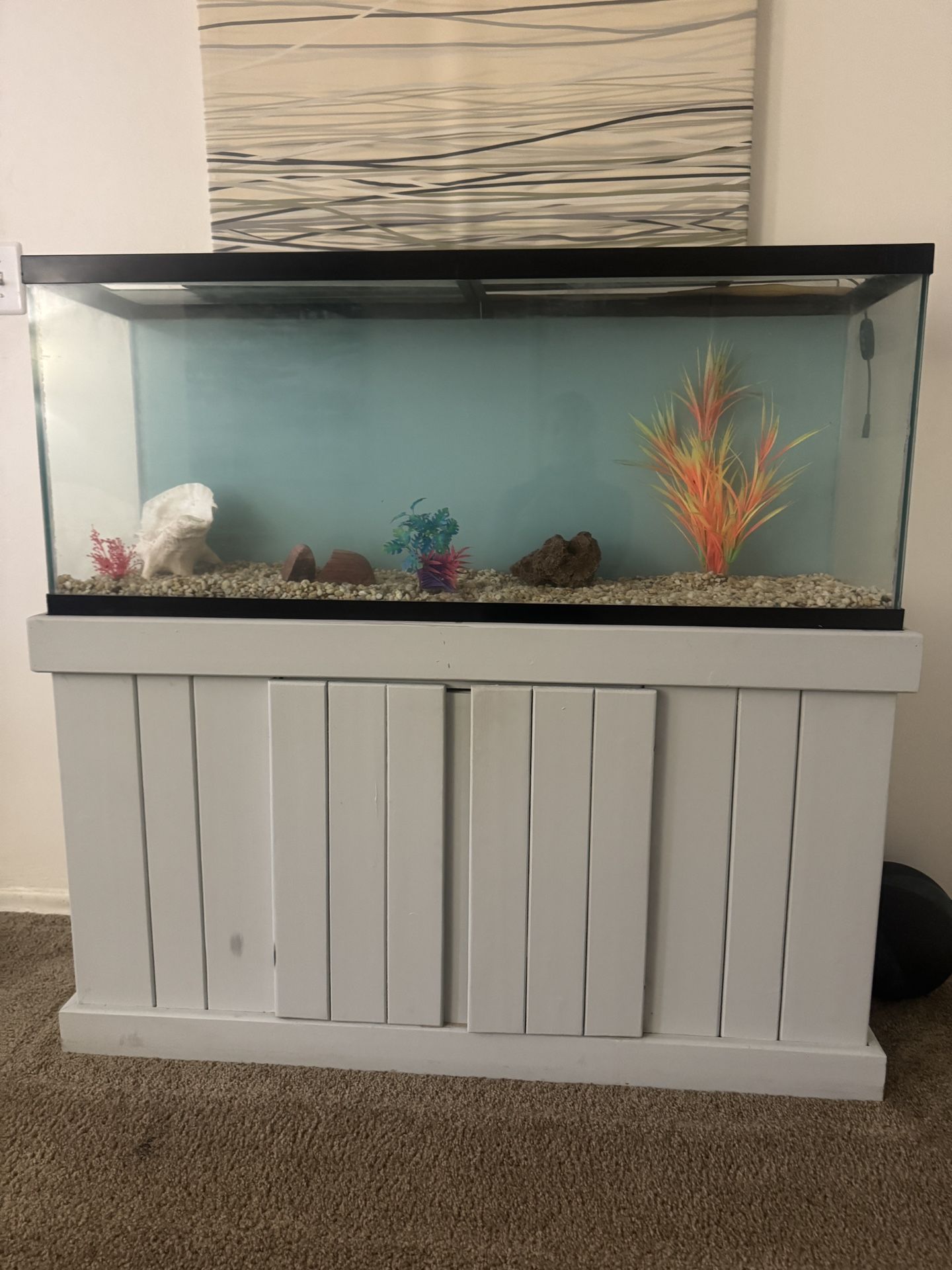 Fish Tank, Filter Pump And Accessories