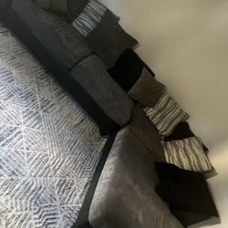 Smoke Gray Sectional Couches