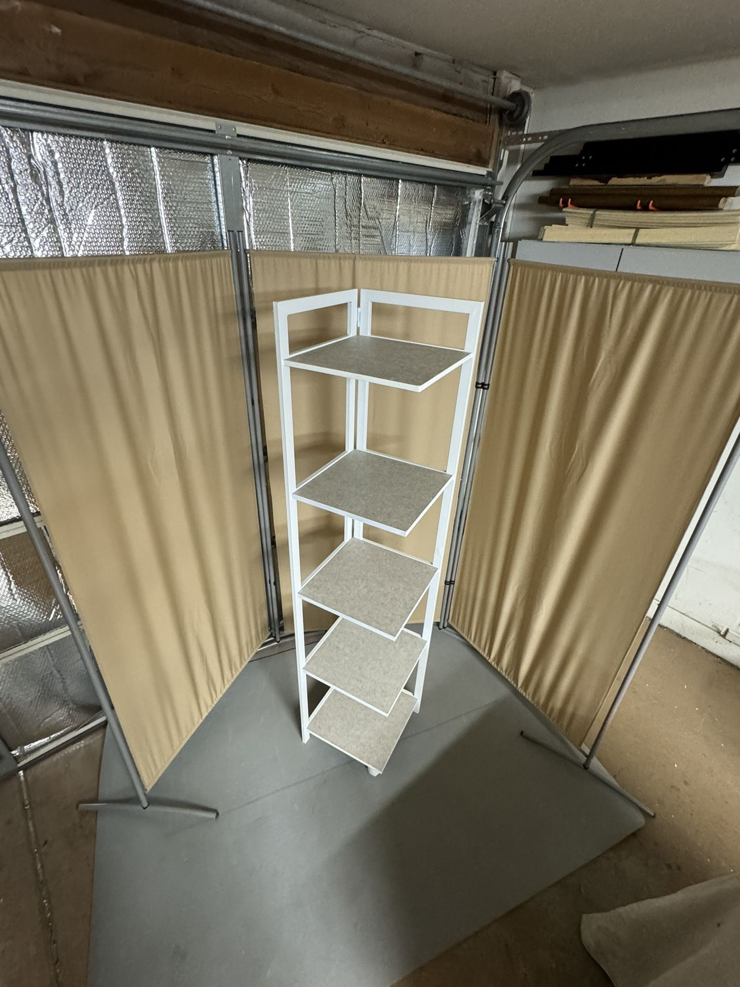 Tall Metal Corner Shelving Unit 