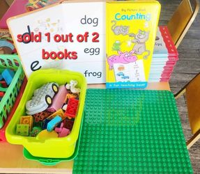 Duplo Blocks With Storage Tub And Board