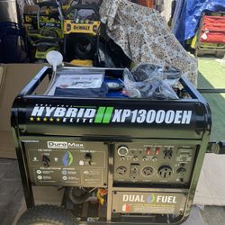 DUROMAX 13000/10500-Watt Dual Fuel Electric Start Gasoline/Propane Portable Home Power Back Up Generator with CO Alert Sensor