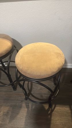 Brown Suede barstool