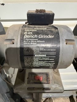 Craftsman Industrial 8-in. Bench Grinder