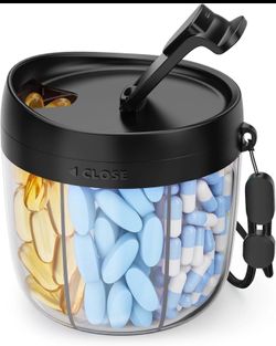 Rotating Multi-Compartment Pill Organizer
