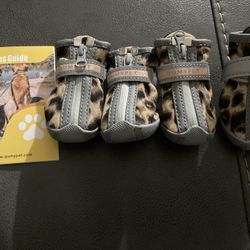 “Qumypet” Leopard Dog Boots Size 2
