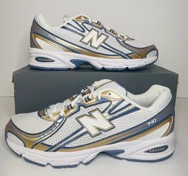 Men's New Balance 740 Casual Shoes - Blue Vintage Indigo - Size 11