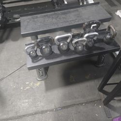 Assortment Of Kettlebells 