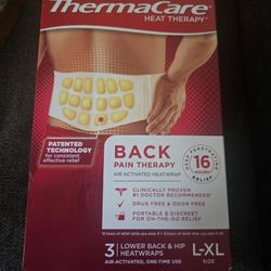Thermacare Back Lain Therapy Patches L-XL Patches