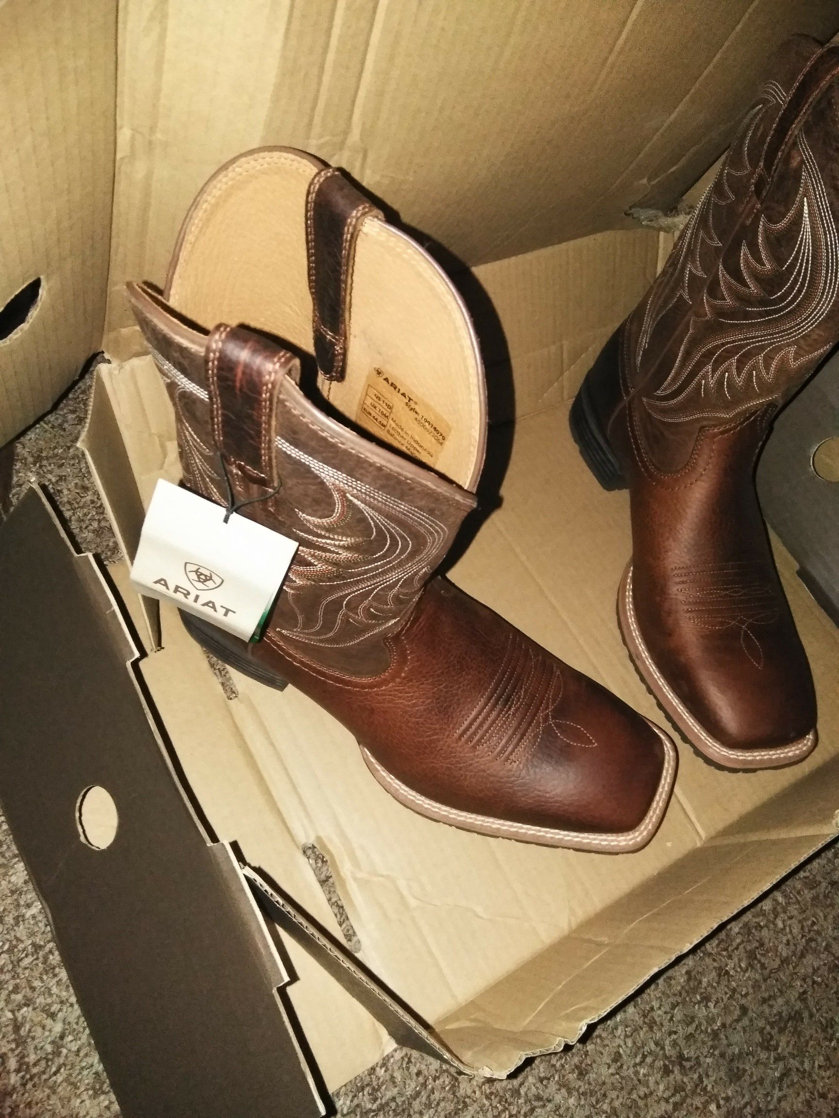 Ariat boots size