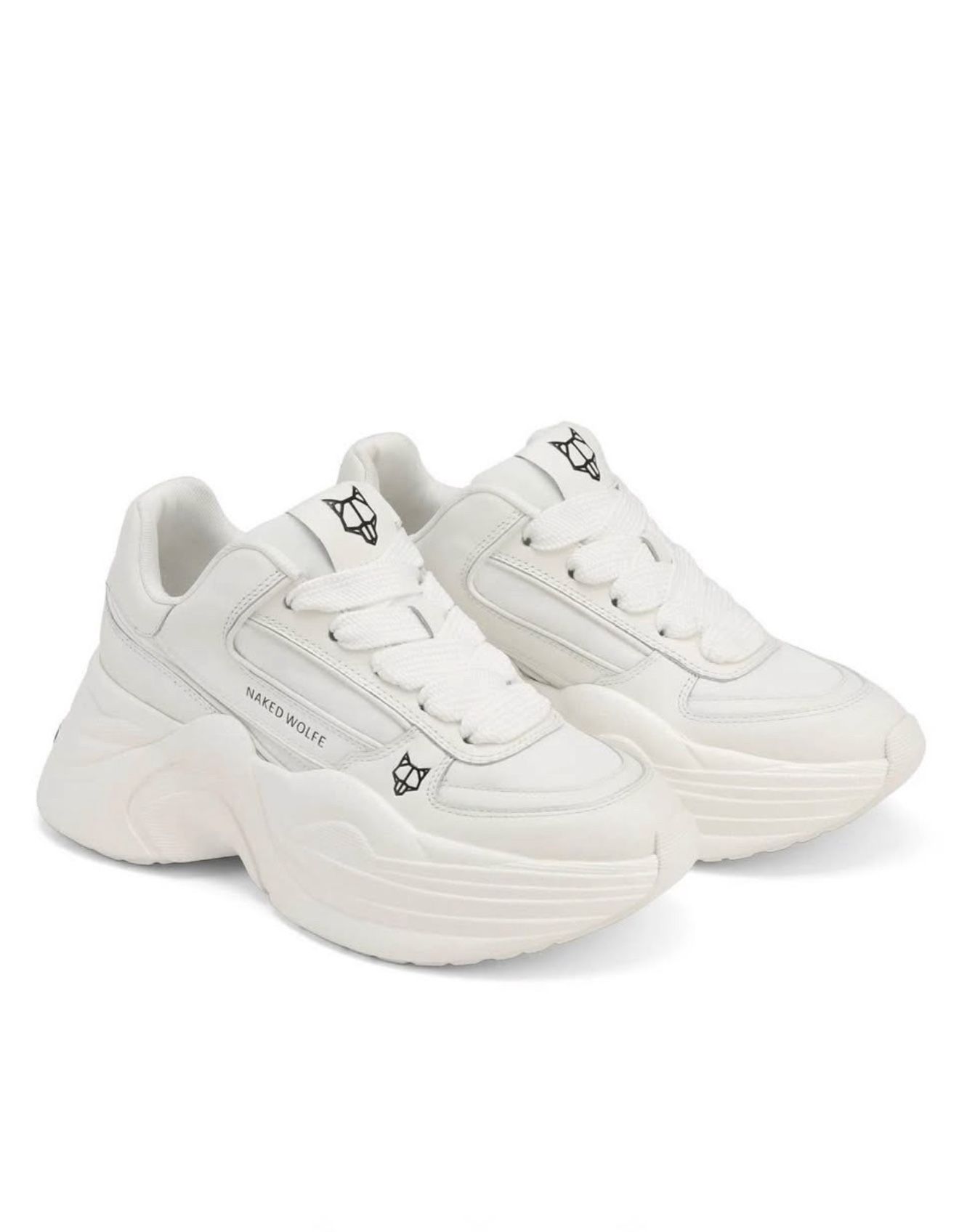 Naked Wolfe Temple white leather