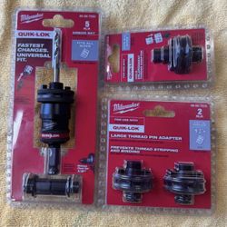 Milwaukee QUIK-LOK Hole Saw Arbor Set