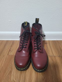 Burgundy Dr. Martens Size 10 W