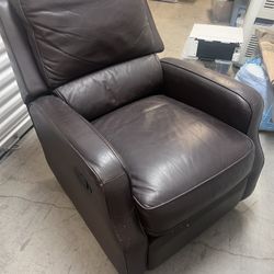 Leather Swivel Recliner. Super Soft And Comfy