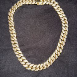 19 MM Cuban Link, Gold Plated Chain