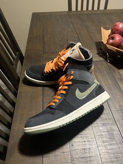 Jordan 1 Mid SE Craft GS Anthracite Light Olive