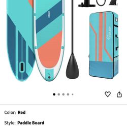EVAJOY Inflatable Paddle Board 6'' Thick Around Stand Up Paddle Board 