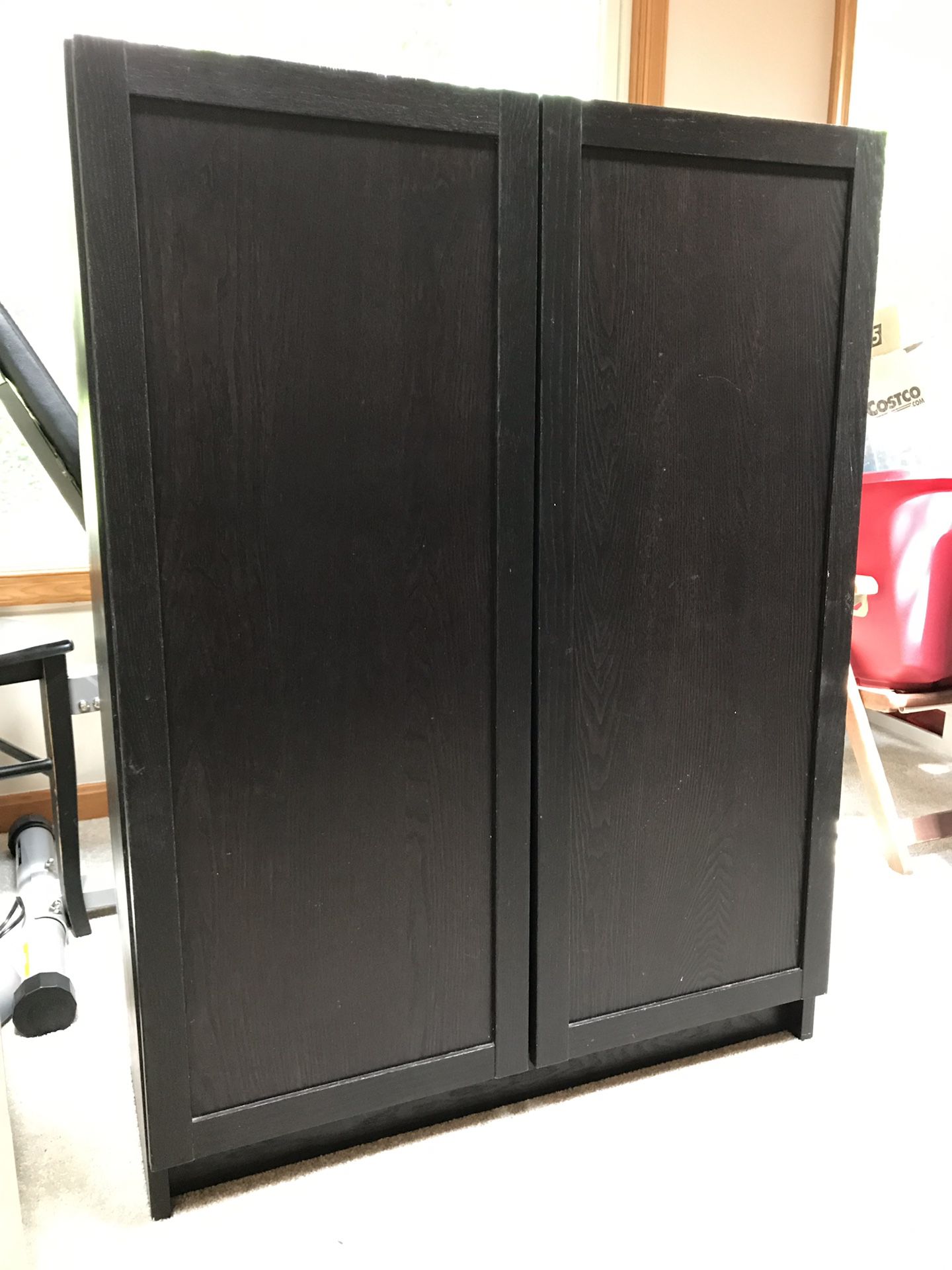 2 door cabinet / organizer with adjustable shelves ( good condition)