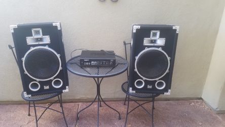PA Amplifier and Speakers commercial quality