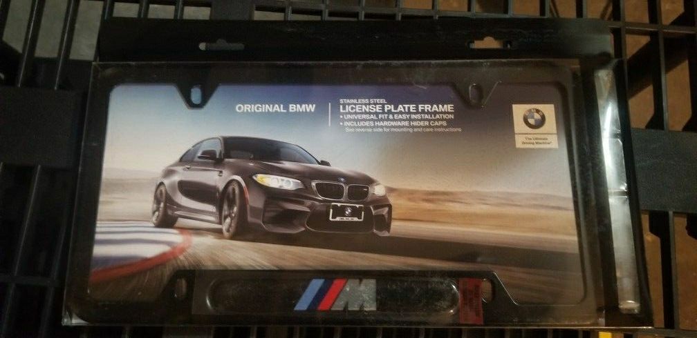 Genuine BMW Black License Plate Frame