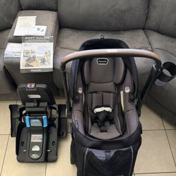 Evenflo Shyft DualRide Travel System with Carryall Storage