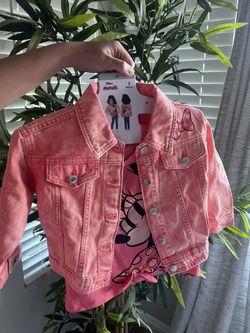 minnie denim jacket and Tee- shirt set