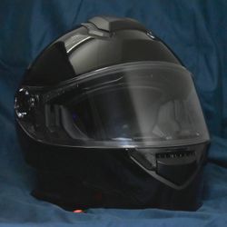 Black Modular Flip-Up Motorcycle Helmet (Size L)