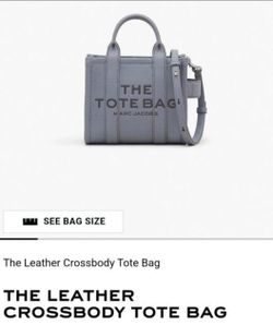 Marc Jacobs Mini Tote Cement leather purse