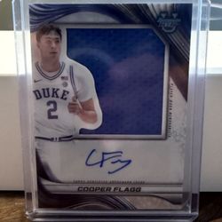 Cooper Flagg 2024-25 Bowman’s Best U - Prospect Jumbo Relic Auto SP - Duke 