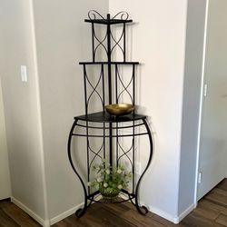 Corner bakers rack, plant stand
