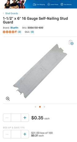 Self Nailing Stud Guards 