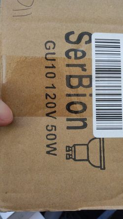 SerBion GU10 Halogen Light Bulbs 50W 120V Dimmable MR16 Reflector 6-Pa [KO6524]