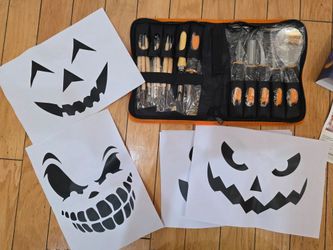 Halloween Pumpkin Carving Kit with Stencils