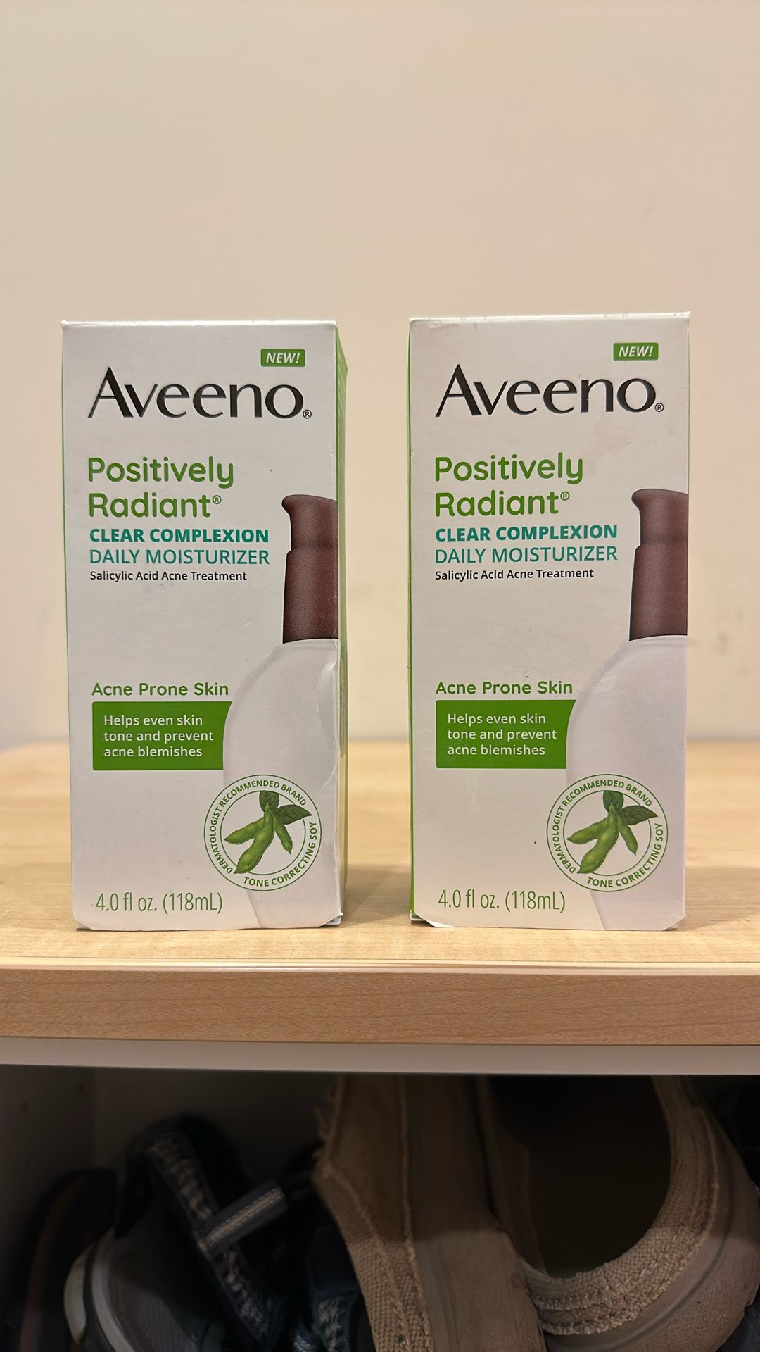 Aveeno Clear Complexion moisturizer 4 oz: $10 each