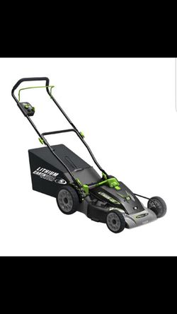 Earthwise 60418 18-Inch 40-Volt Lithium Ion Cordless Electric Lawn Mower