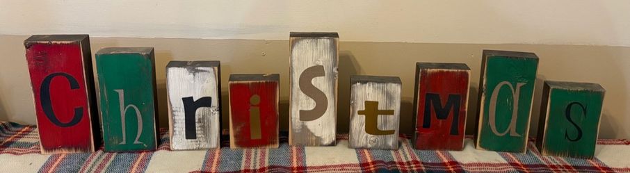 Christmas/thankful blocks