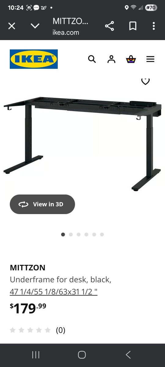 IKEA Desk Legs/Feet-Unopened Box