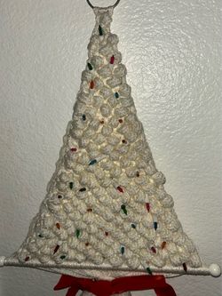 Macrame Christmas Tree Wall Hanging