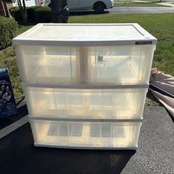 Plastic 4 Drawer Storage