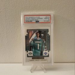 Ahmad "Sauce" Gardner 2022 Rookies & Stars Gold Draft Picks Numbered #1/10 Pop 1