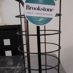 Brookstone Metal Circular Toilet Tissue Holder
