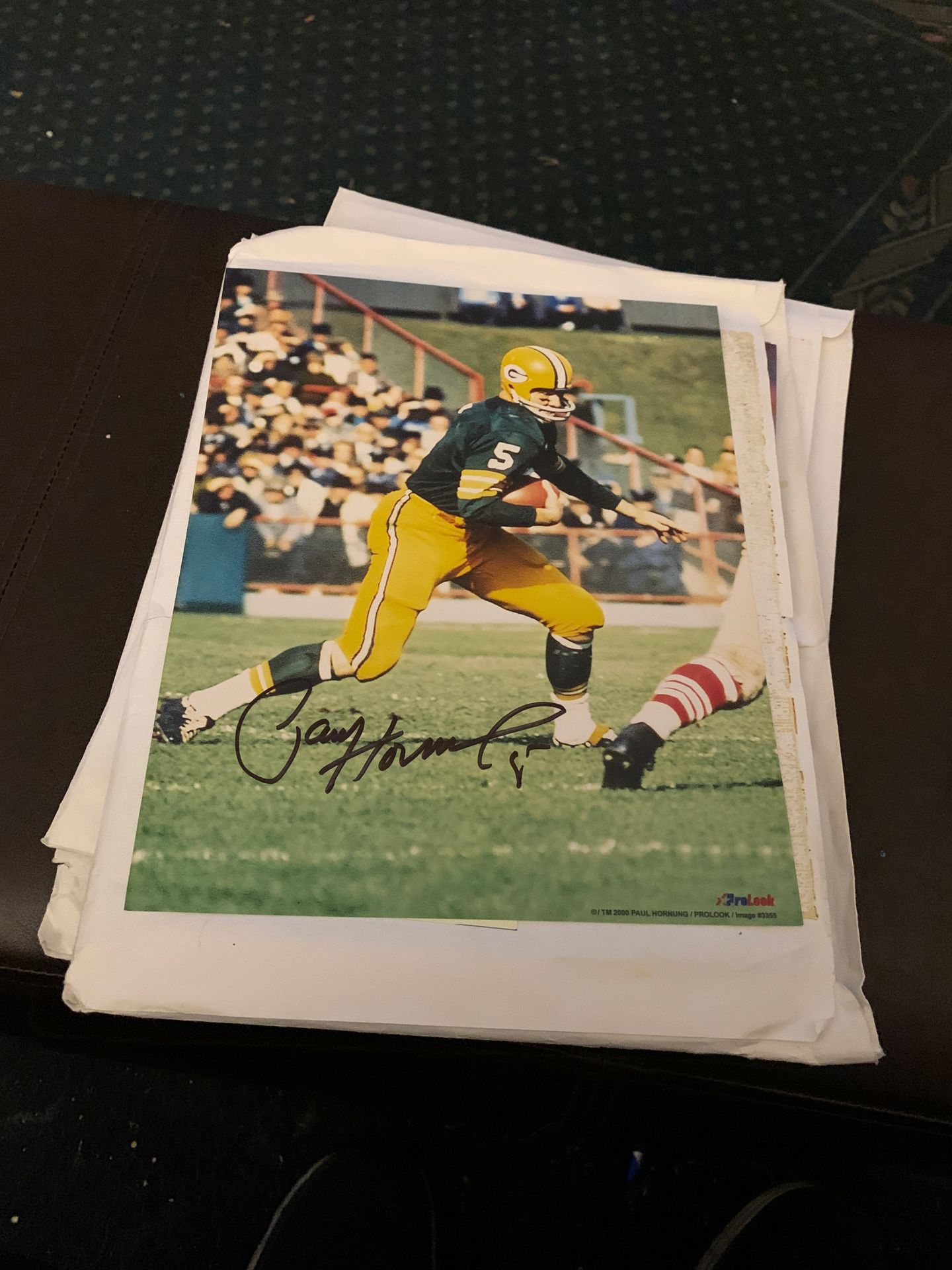 Paul Hourning signed Packers 8x10