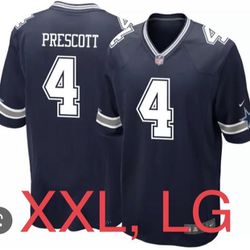 Dallas Cowboys NFL Prescott Jersey XXL And Large🔥🏀New NBA Jerseys Are In!! Tons Of Options!