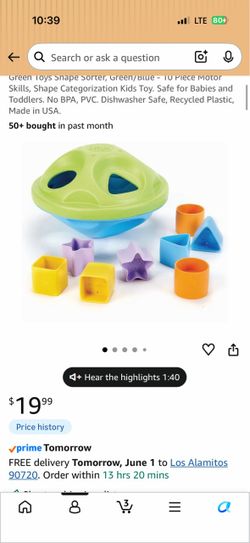Green toys shape sorter