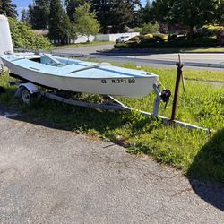 Snipe Sailboat 16’ and Trailer