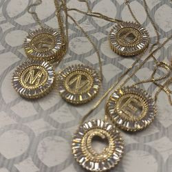 Gold Plated Initial Necklace