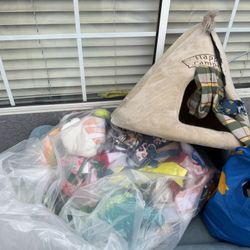 Free Cat Bed And Dog Toys 