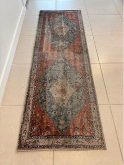 Vintage Style Traditional Medallion Runner Rug