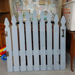 Blue Painted Garden Gate