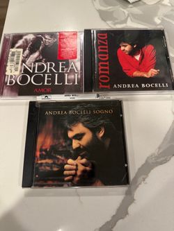 Andrea Bocelli CDs $5 each