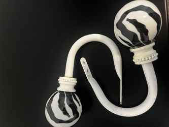 Zebra Curtain Ties 2 Sets